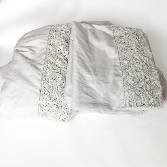 Modern Threads Crochet Lace Twin Bed Sheet Set - Picture 2 of 9